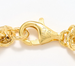 UltraFine 950 Silver Gold Tone Set of 3 Bracelets Avg