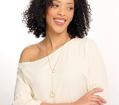 UltraFine 950 Silver Gold Tone Heart Toggle Diamond Cut 26" Necklace