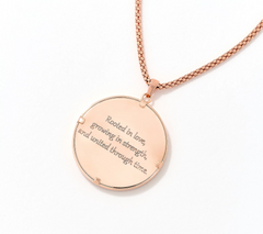 David Markstein Rose Clad Bronze Premiere Tree of Life Pendant with Chain