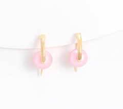 Honora Yellow Bronze Blush Pearl Earrings