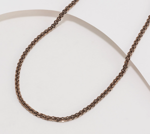 David Markstein Mocha Bronze Etruscan Weave Magnetic 18" Necklace
