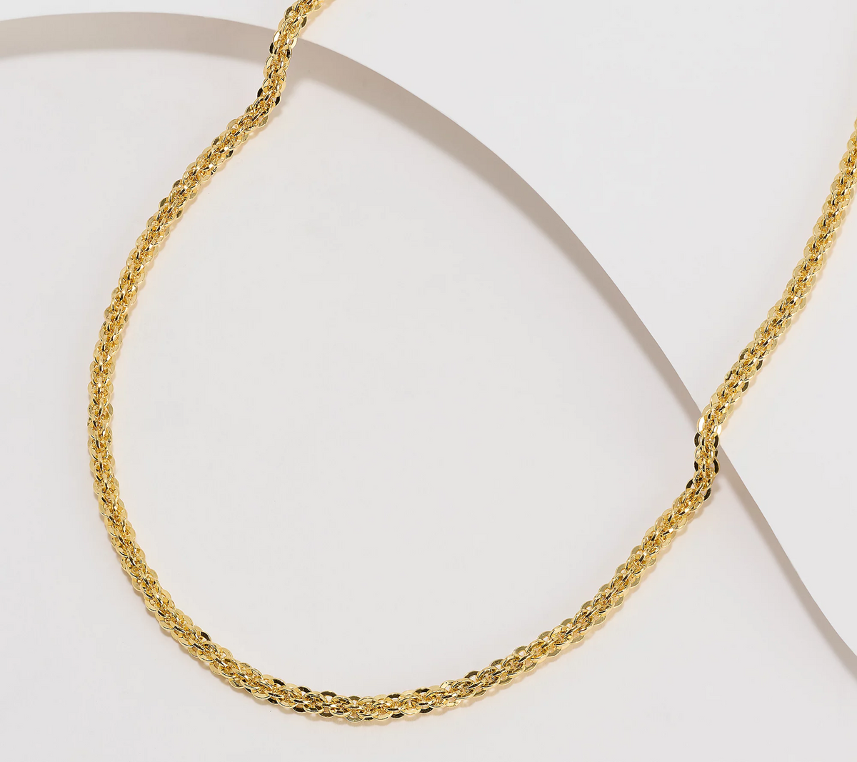 David Markstein Yellow Bronze Etruscan Weave Magnetic 20" Necklace