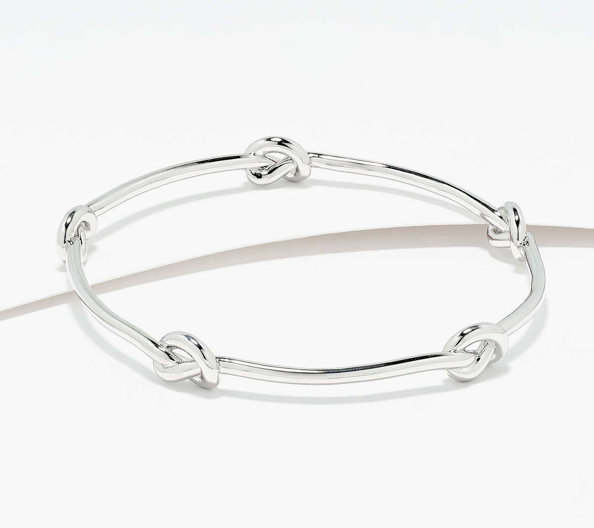 David Markstein Bronze Dimensional Love Knot Slip on Bangle Large