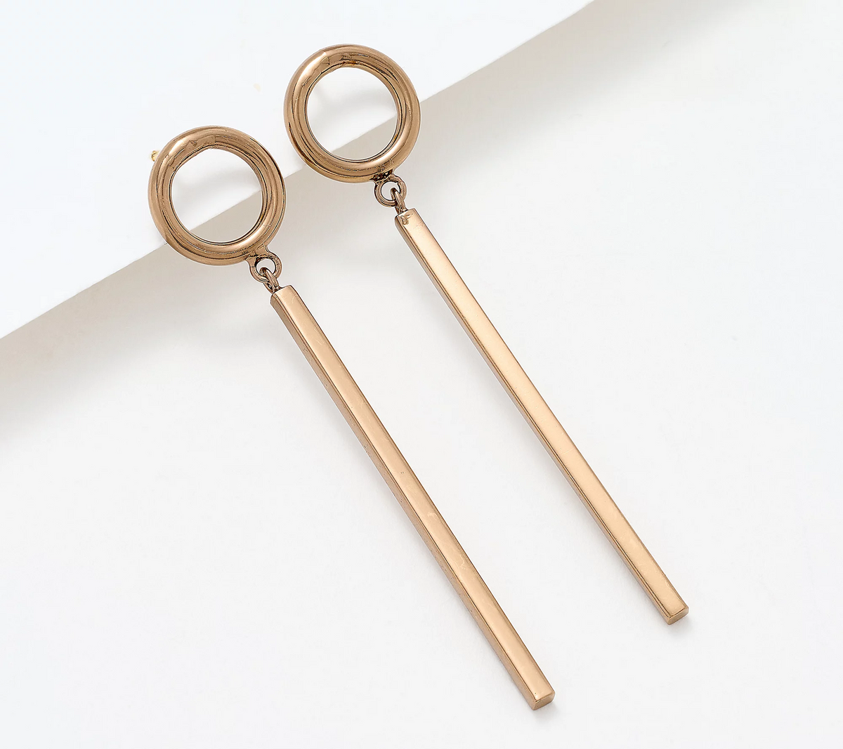 David Markstein Mocha Bronze Bar Dangle Earring