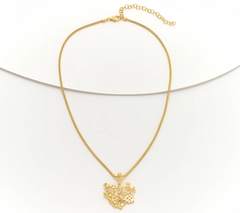 David Markstein Gold-Plated Sterling Silver Jane Cimaruta Pendant w/ Enhancer& Chain