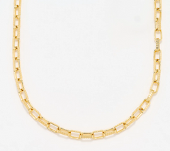 David Markstein Mocha Bronze Premiere Luxe Paper Clip Necklace, 18"