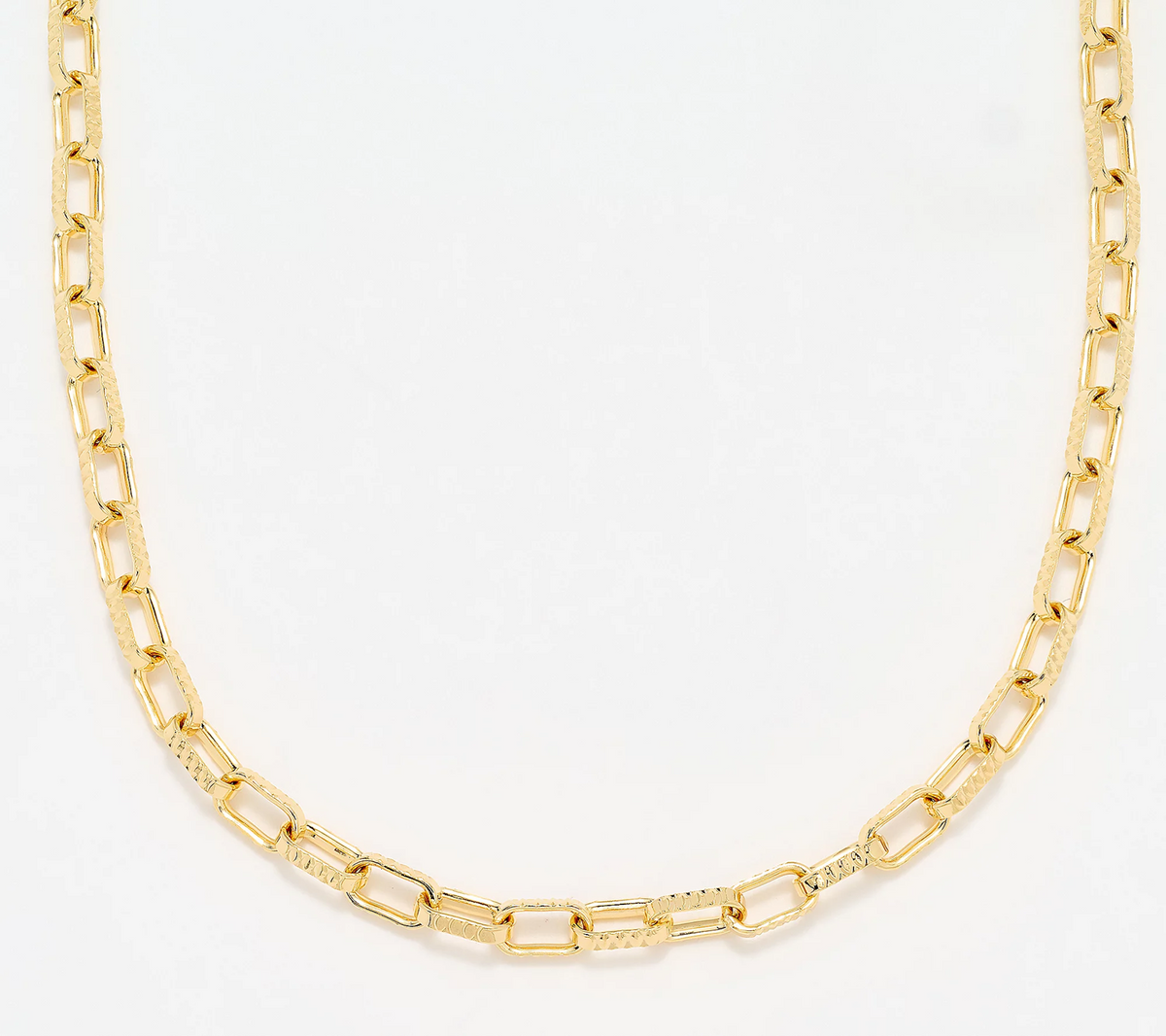 David Markstein White Bronze Premiere Luxe Paper Clip Necklace, 20"