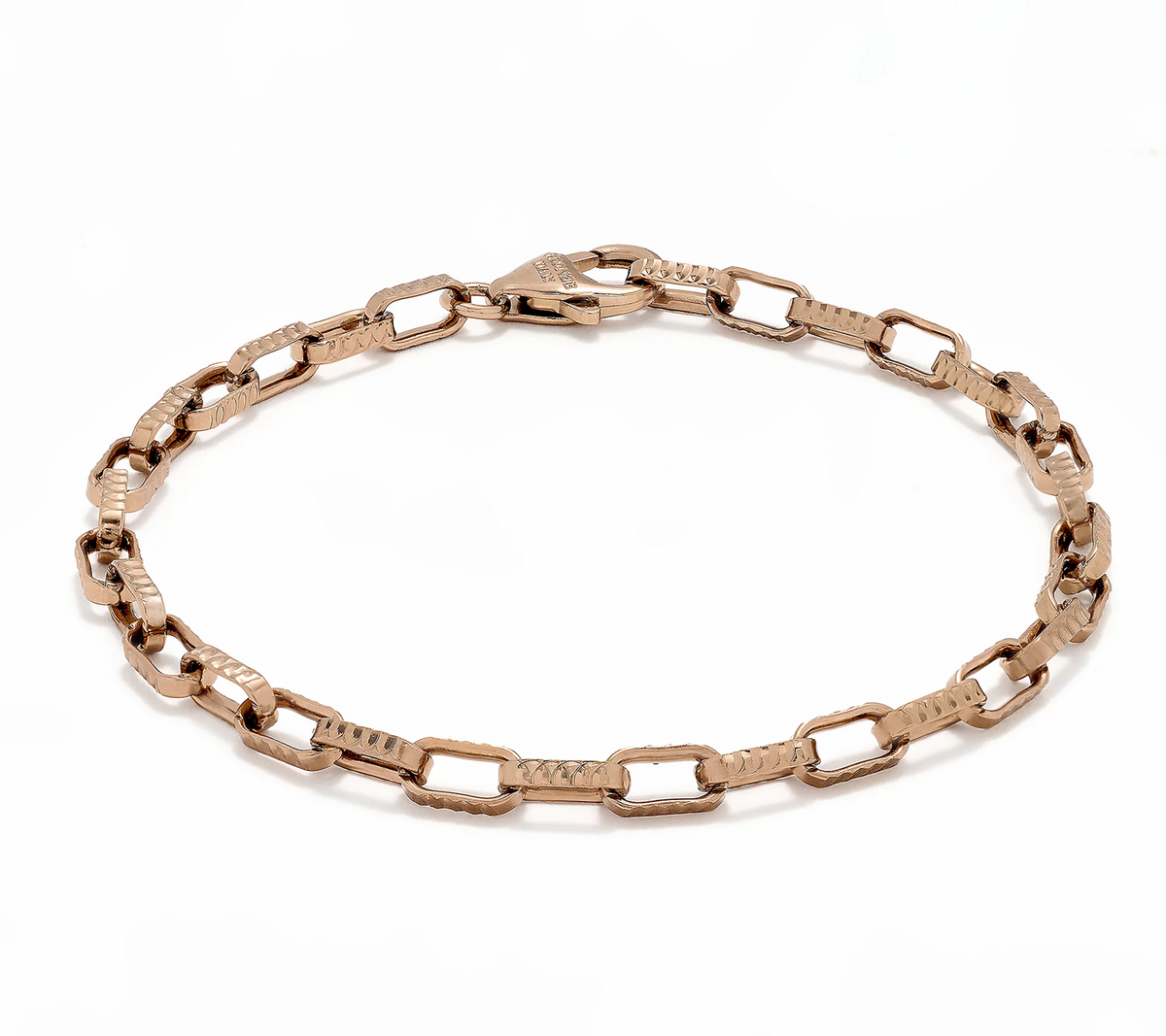 David Markstein Mocha Bronze Premiere Luxe Paper Clip Bracelet Avg