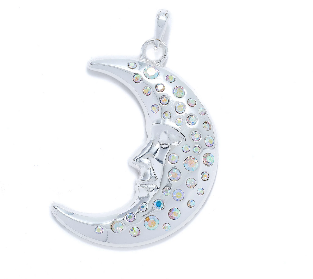 Kirks Folly Silver Tone Moon Dreamer Open Ring Charm