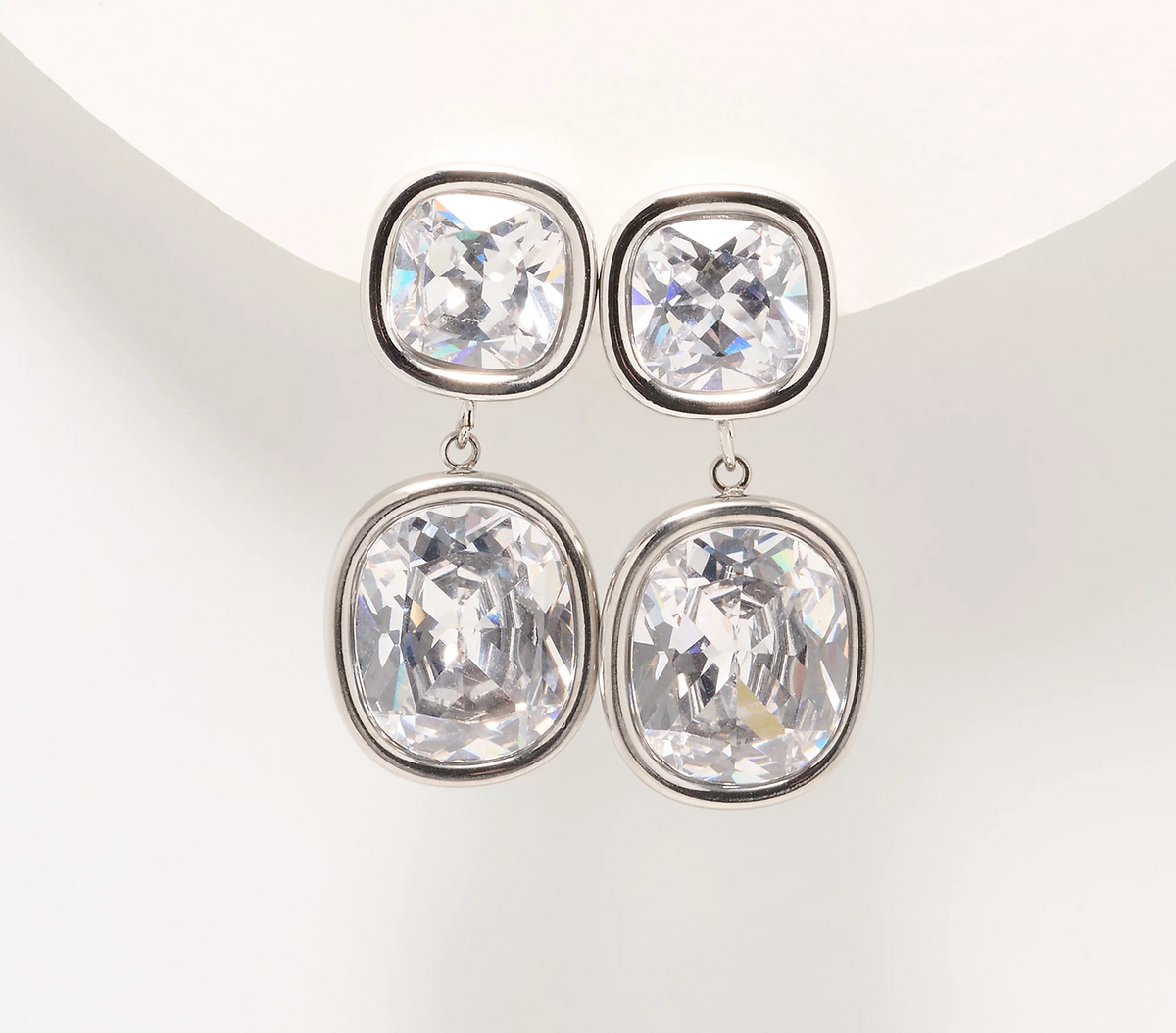 Steel by Diamonique Drop Dangle Earring