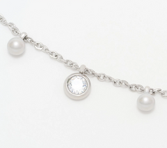 Steel by Diamonique Station Necklace