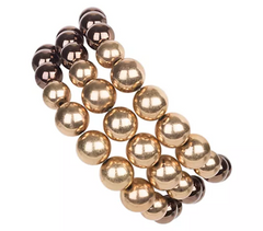Linea by Louis Dell'Olio Park Avenue Goltone Stretch Bracelet