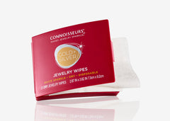 Connoisseurs Jewelry Wipes Compact – 25 Dry Disposable Wipes for Gold & Silver