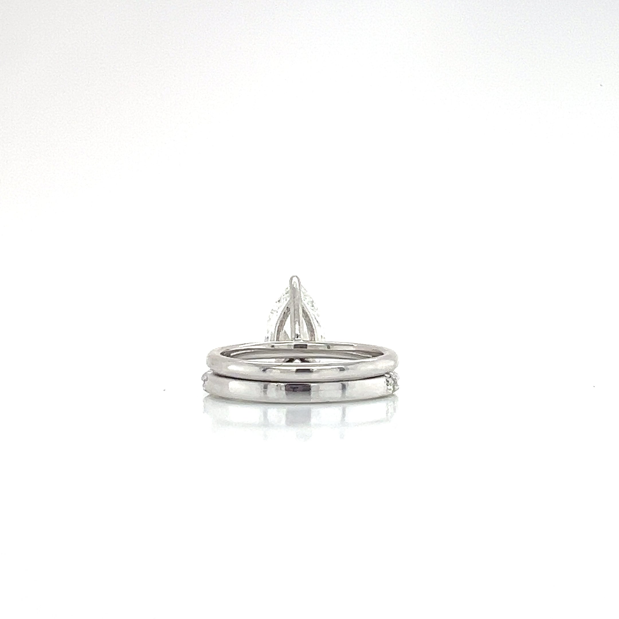 14KW 3.00cttw Lab-Grown Diamond Pear Ring - 2.55ct F/VS1 IGI Certified