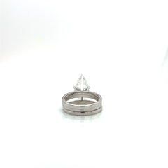 14KW Lab-Grown Diamond Pear Ring â€“ 5.50CTTW, F/VS1, IGI Certified (Set of 3)