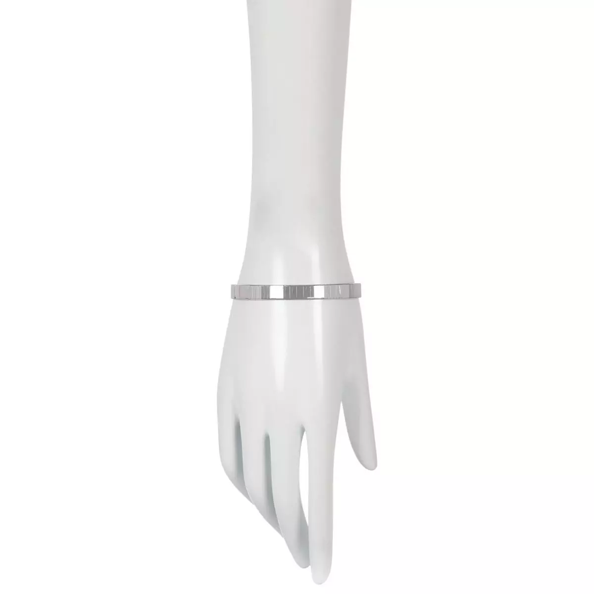Pulsera de eslabones Cubetto de plata de ley de Bianca Milano. 7"
