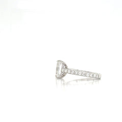 14KW 2.75cttw Lab-Grown Diamond Emerald Ring - 2.20ct F/VS1 IGI Certified