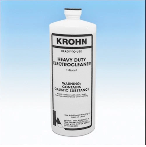 Krohn Heavy Duty Electrocleaner Plating Cleaning Solution One Quart Ready To Use