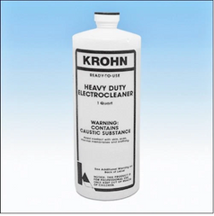 Krohn Heavy Duty Electrocleaner Plating Cleaning Solution One Quart Ready To Use