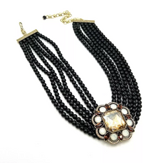 Collar de cuentas de varias vueltas "Elegant Know-How" de Heidi Daus. 40,6 cm + 10,16 cm
