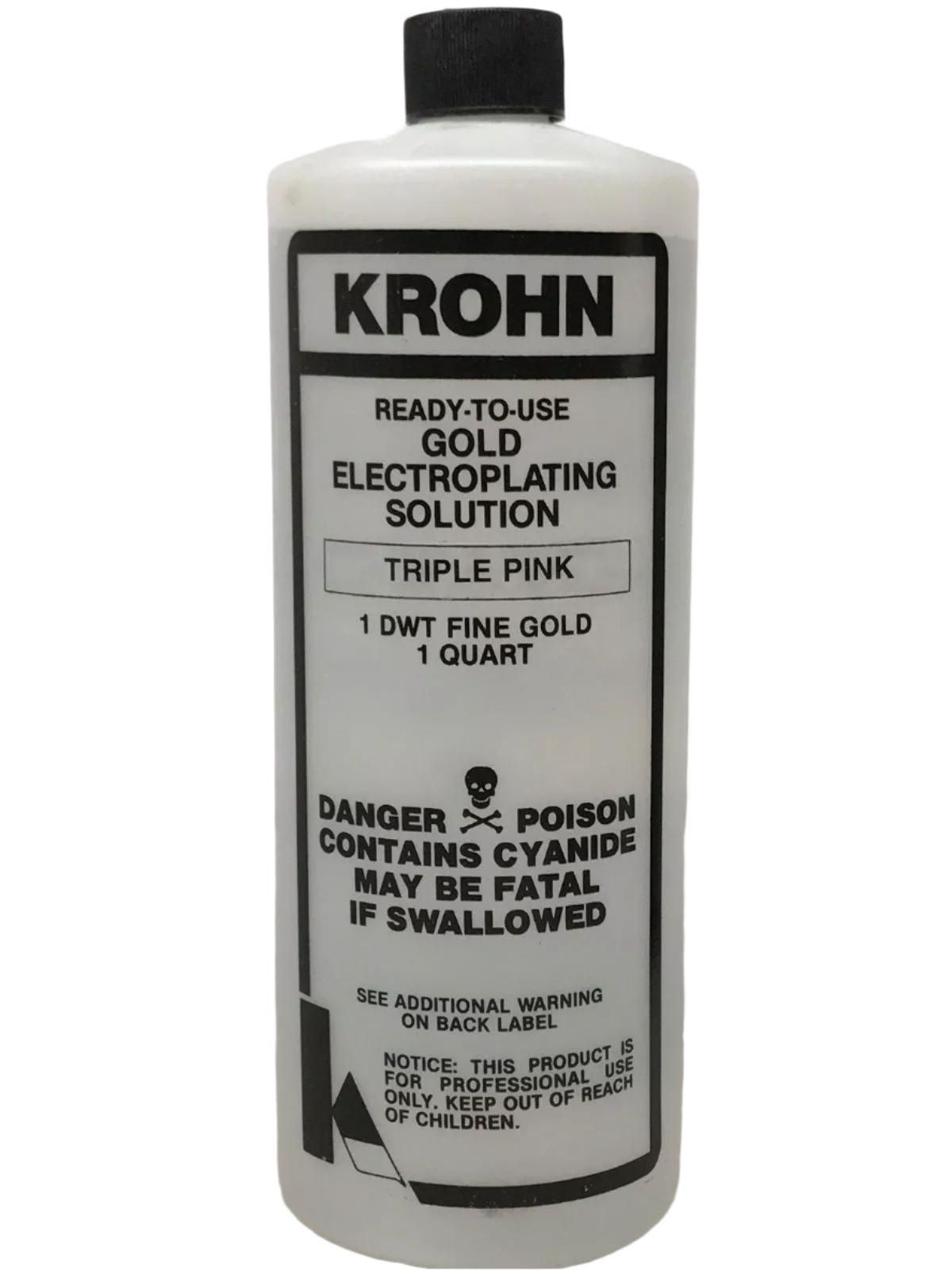 KROHN GOLD PLATING SOLUTION 24K, 18K, 14K, PINK ROSE GOLD GREEN SILVER