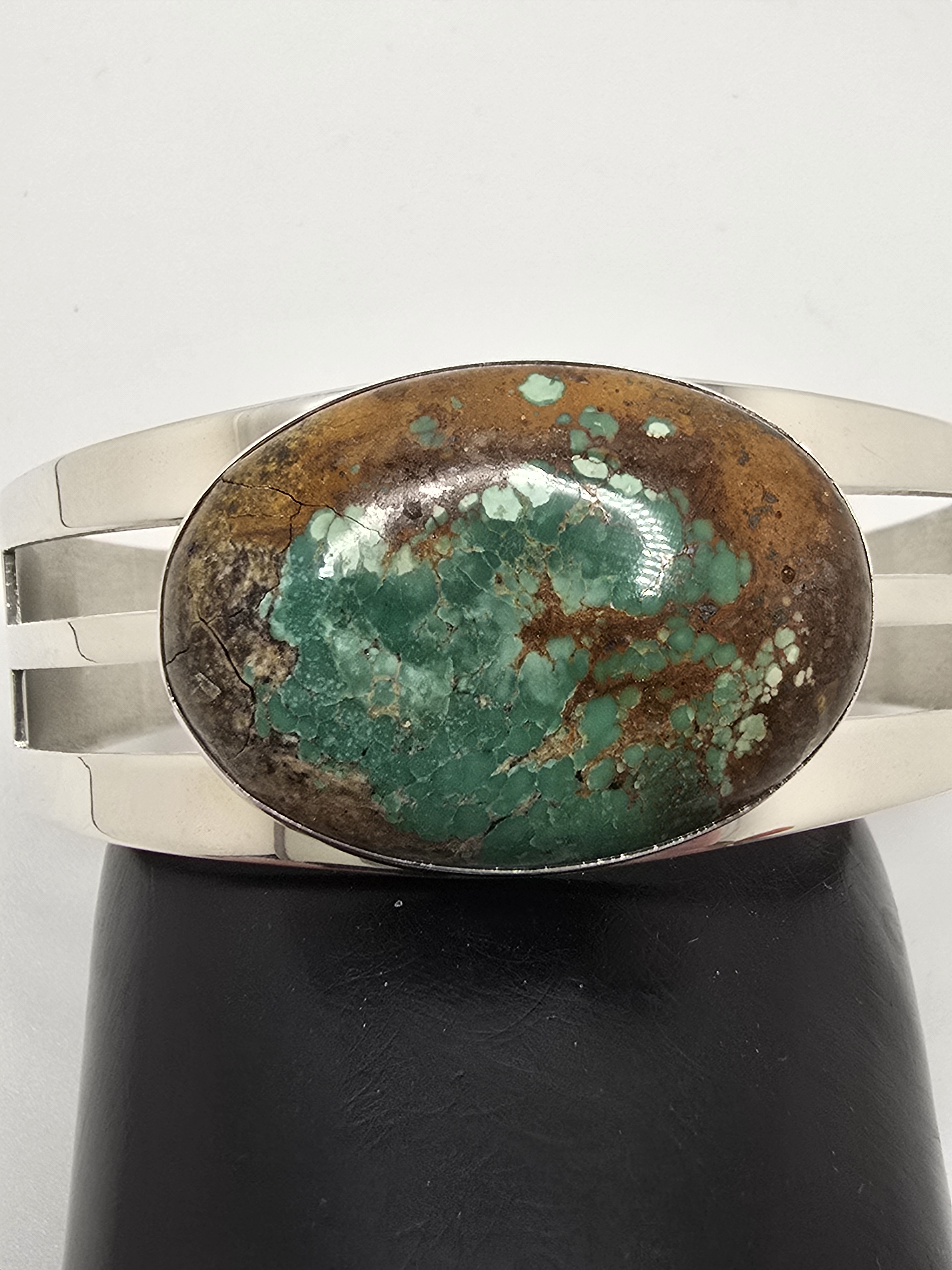 Jay King Sterling Silver New Red Skin Turquoise Split Design Cuff