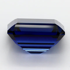 Lab Blue Sapphire Emerald Cut 10x8mm Lannyte Manmade