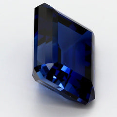 Lab Blue Sapphire Emerald Cut 10x8mm Lannyte Manmade