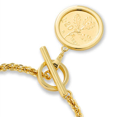 Bellezza Cristallino Bronze Cestina Bracelet w/ Enhancer Charm, 6-3/4"