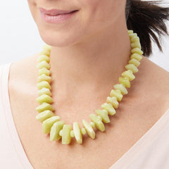 Jay King Sterling Silver Yellow Bauhinia Stone Necklace 19" .925