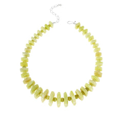 Jay King Sterling Silver Yellow Bauhinia Stone Necklace 19" .925