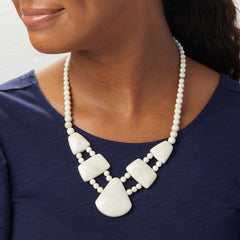 Jay King Tibetan Tapioca Stone Sterling Silver Necklace