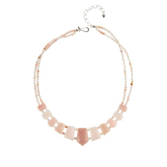 Jay King Sterling Silver Peruvian Pink Opal Necklace, 18"