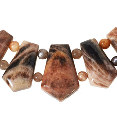 Jay King Cat’s Eye Moonstone Sterling Silver Necklace 18” Natural .925