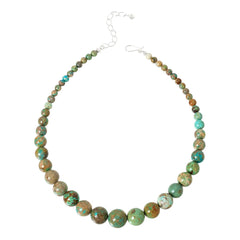 Jay King Sterling Silver Sacred Cloud Mountain Turquoise Necklace 18" .925