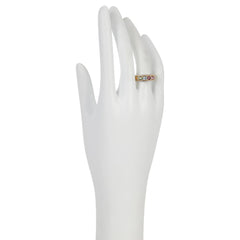 Anillo de plata de ley con turmalina multicolor de Gems By Michael, talla 7