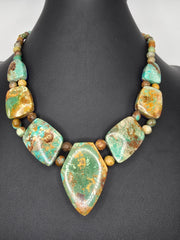 Jay King Sterling Silver Reversible Turquoise & Lapis Necklace 18¼”