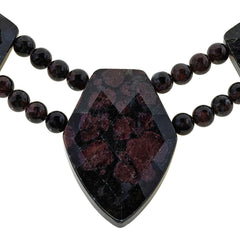 Jay King Sterling Silver Almandine Garnet in Quartz Necklace, 18"