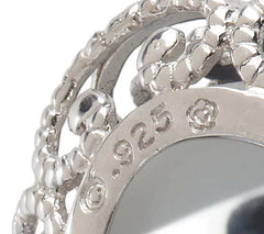 Sterling Drusy & Faceted Crystal Quartz Doublet Ring, Sterling silver , Size 7