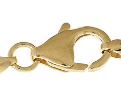 Bronzo Italia 20" White Bronze Solid Station Margherita Necklace