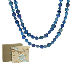 Honora Blue Cultured Pearl Endless Necklace, 60"