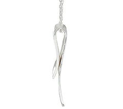 RLM Bronze Curves Fold Over Pendant on Adjustable Chain