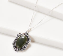 Connemara Marble Sterling Silver Mother's Love Pendant