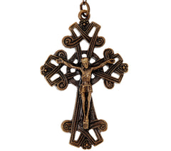 Connemara Marble, Teal Bronzetone Antiqued Rosary