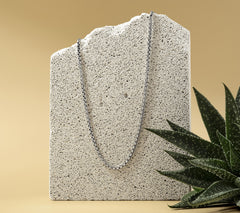 JAI Sterling Silver 2.7mm Box Chain Necklace, 36"