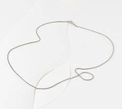 JAI Sterling Silver 2.7mm Box Chain Necklace, 36"