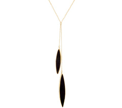 Soko Jicho Lariat Necklace Goldtone