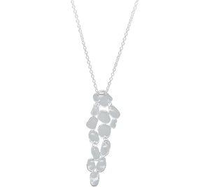RLM Bronze Linear Pebble Pendant Necklace, 18"