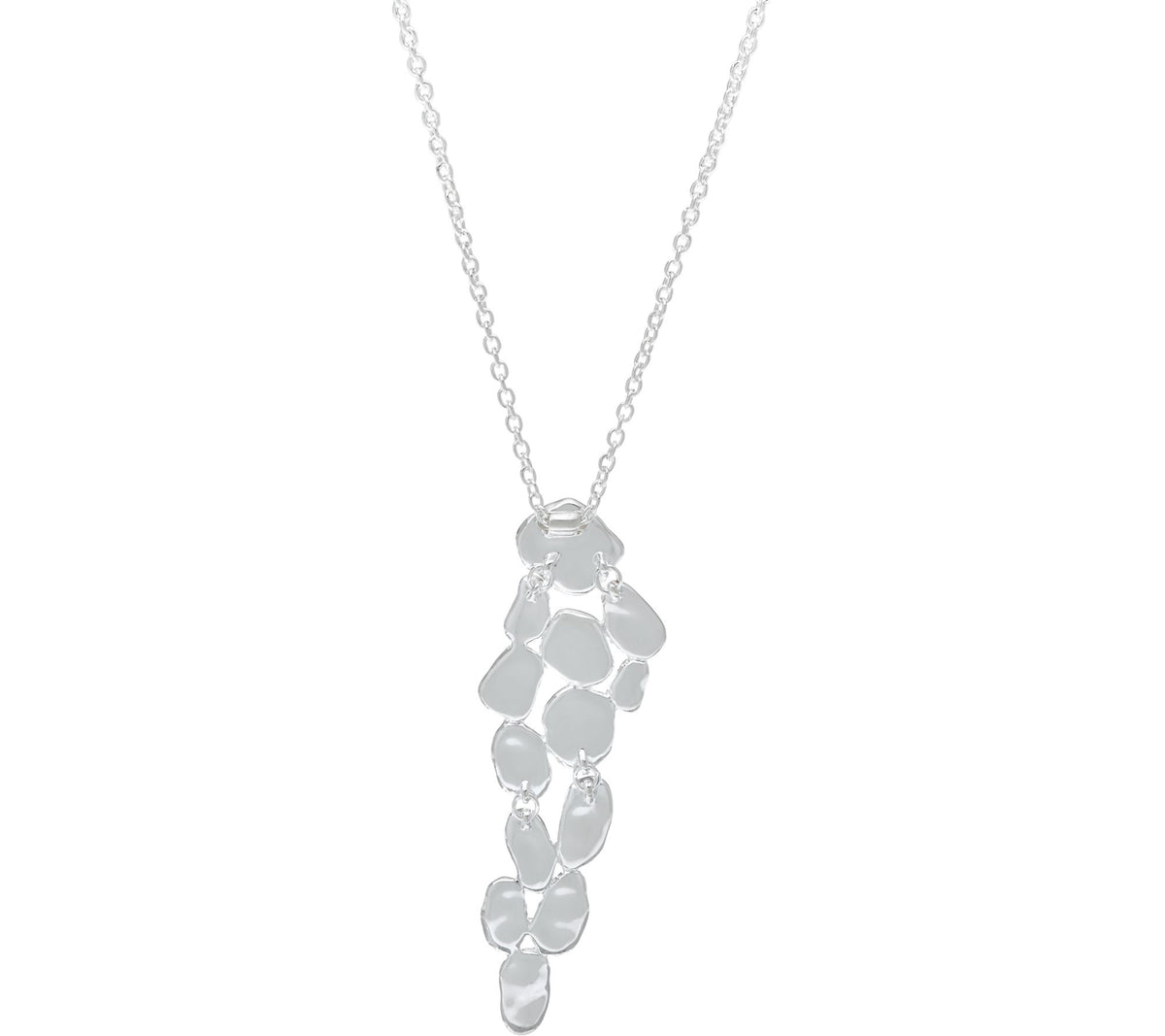 RLM Bronze Linear Pebble Pendant Necklace, 18"
