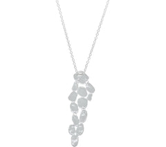 RLM Bronze Linear Pebble Pendant Necklace, 18"
